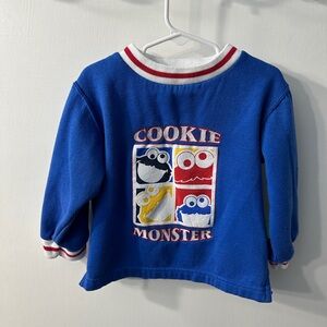 Vintage Sesame Street Cookie Monster Sweatshirt 4T